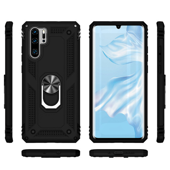 Pancéřové pouzdro pro Huawei P30 Pro, Nox Case Ring, černé