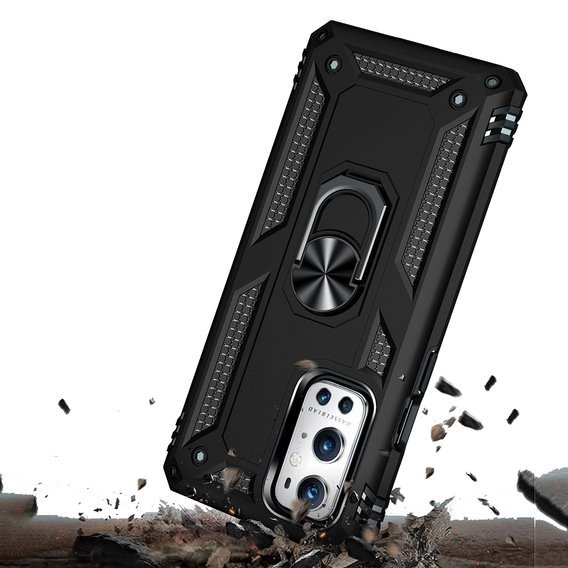 Pancéřové pouzdro pro OnePlus 9 Pro, Nox Case Ring, černé