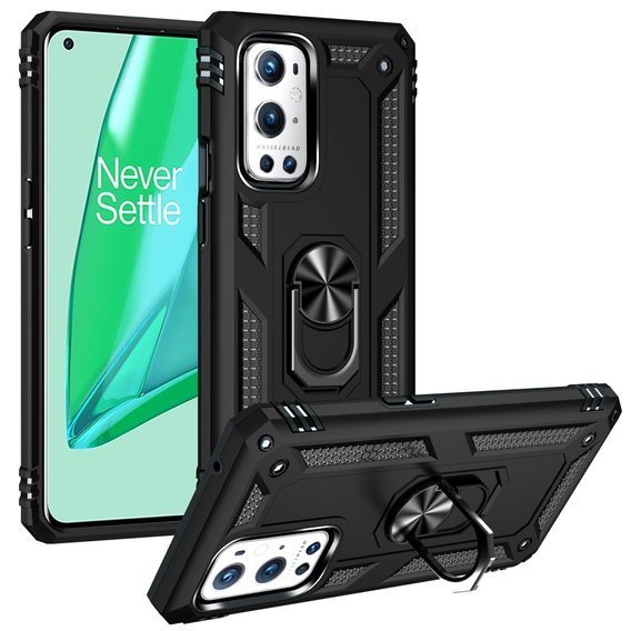 Pancéřové pouzdro pro OnePlus 9 Pro, Nox Case Ring, černé