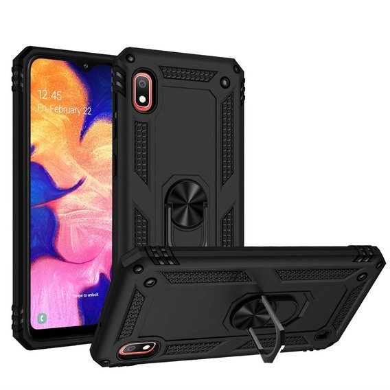 Pancéřové pouzdro pro Samsung Galaxy A10, Nox Case Ring, černé