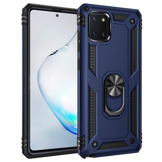 Pancéřové pouzdro pro Samsung Galaxy Note 10 Lite, Nox Case Ring, modré