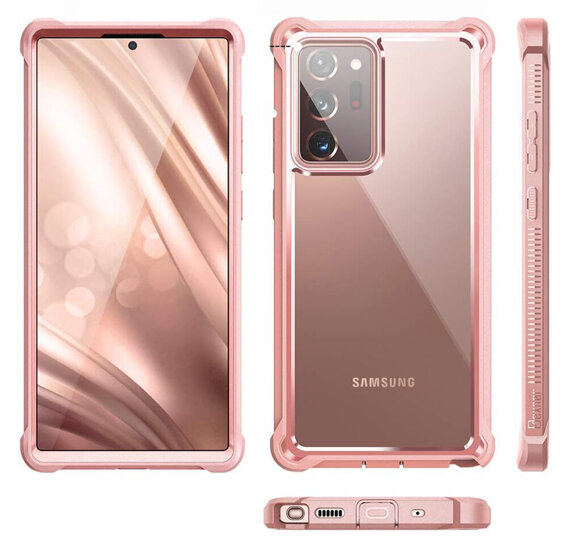 Pancéřové pouzdro pro Samsung Galaxy Note 20 Ultra, Dexnor Full Body, růžové rose gold