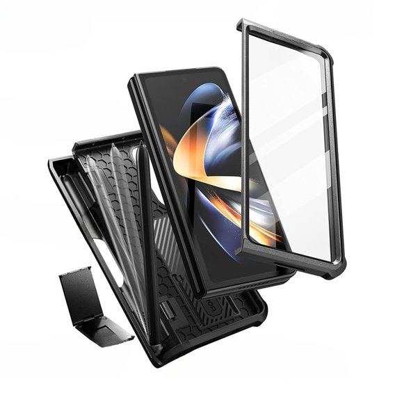 Pancéřové pouzdro pro Samsung Galaxy Z Fold 4 5G, Dexnor Full Body S-Pen Slot, černé