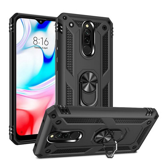 Pancéřové pouzdro pro Xiaomi Redmi 8 / 8A, Nox Case Ring, černé