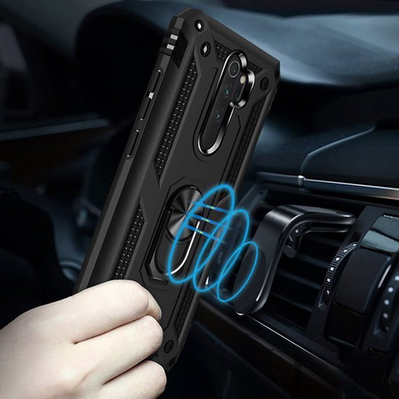 Pancéřové pouzdro pro Xiaomi Redmi Note 8 Pro, Nox Case Ring, černé