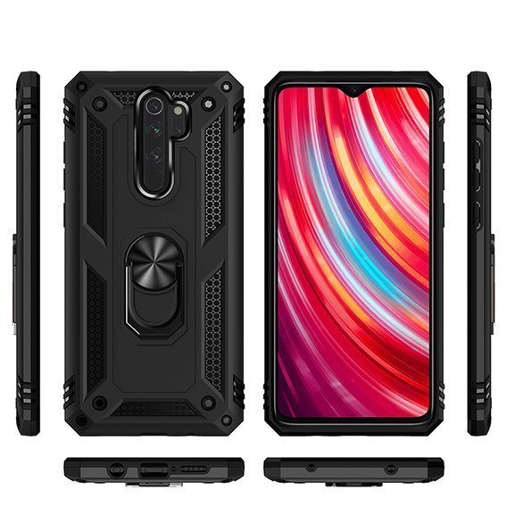 Pancéřové pouzdro pro Xiaomi Redmi Note 8 Pro, Nox Case Ring, černé