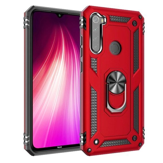 Pancéřové pouzdro pro Xiaomi Redmi Note 8T, Nox Case Ring, červené