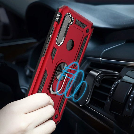 Pancéřové pouzdro pro Xiaomi Redmi Note 8T, Nox Case Ring, červené