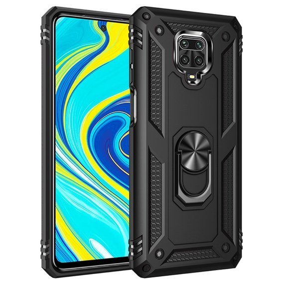 Pancéřové pouzdro pro Xiaomi Redmi Note 9S / 9 Pro, Nox Case Ring, černé