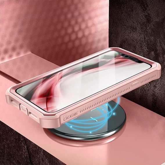 Pancéřové pouzdro pro iPhone 11, Dexnor Full Body, růžové rose gold
