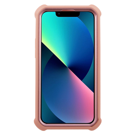 Pancéřové pouzdro pro iPhone 13 mini, Dexnor Full Body, růžové rose gold