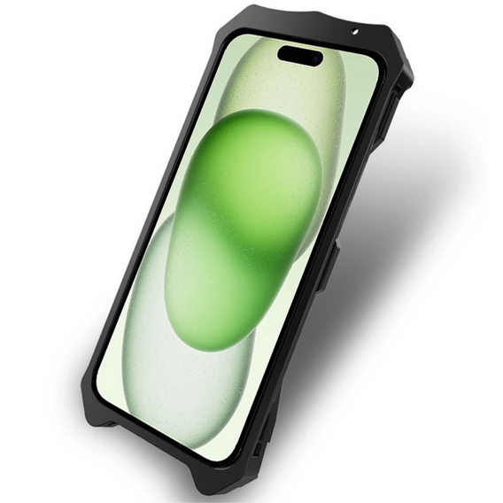 Pancéřové pouzdro pro iPhone 15 Plus, Aluminum Alloy, modré