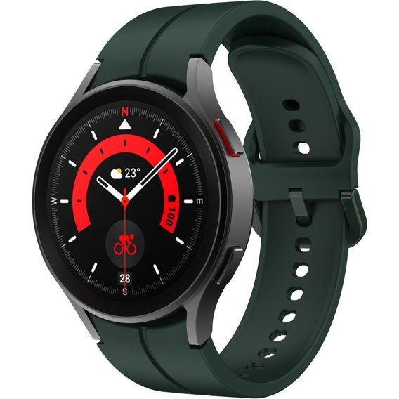 Pasek silikonowy do Samsung Galaxy Watch 4/5 40/42/44/46/45mm Pro, Zielony