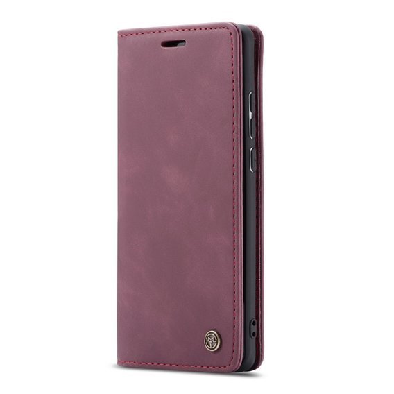 Pouzdro CASEME pro Samsung Galaxy A70, Leather Wallet Case, kaštanové