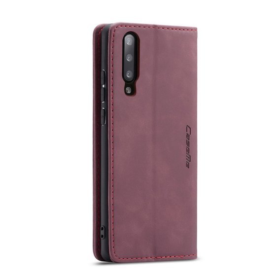 Pouzdro CASEME pro Samsung Galaxy A70, Leather Wallet Case, kaštanové