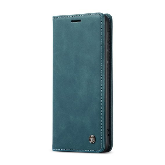 Pouzdro CASEME pro Samsung Galaxy M21, Leather Wallet Case, modré