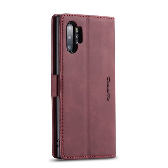 Pouzdro CASEME pro Samsung Galaxy Note 10 Plus/5G, Leather Wallet Case, červené