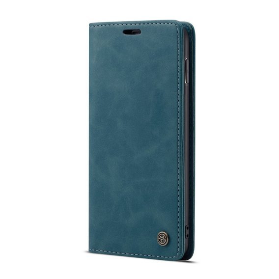 Pouzdro CASEME pro Samsung Galaxy S10 Plus, Leather Wallet Case, modré