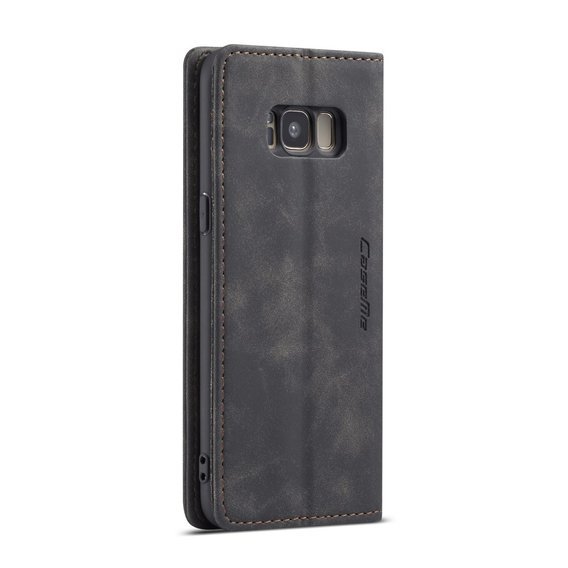 Pouzdro CASEME pro Samsung Galaxy S8, Leather Wallet Case, černé