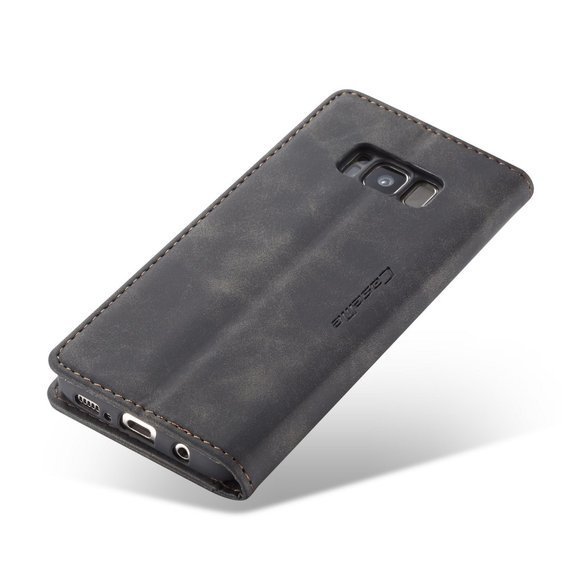 Pouzdro CASEME pro Samsung Galaxy S8, Leather Wallet Case, černé