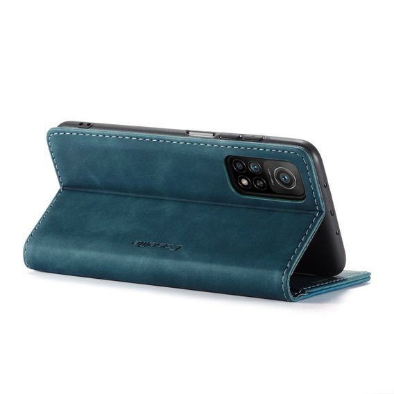 Pouzdro CASEME pro Xiaomi Mi 10T 5G / Mi 10T Pro 5G, Leather Wallet Case, zelené