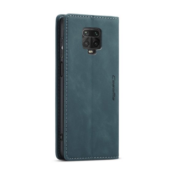 Pouzdro CASEME pro Xiaomi do Redmi Note 9s / 9 Pro, Leather Wallet Case, modré