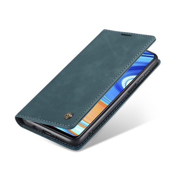 Pouzdro CASEME pro Xiaomi do Redmi Note 9s / 9 Pro, Leather Wallet Case, modré