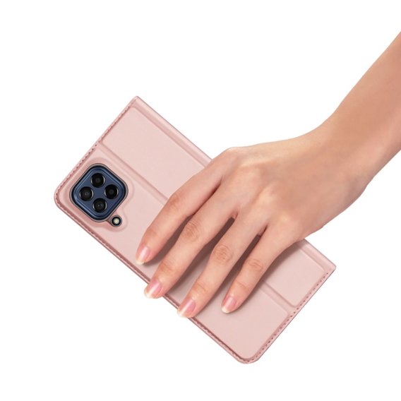 Pouzdro Dux Ducis pro Samsung Galaxy M53 5G, Skinpro, růžové rose gold