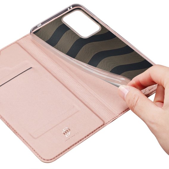 Pouzdro Dux Ducis pro Xiaomi Poco F5 Pro, Skinpro, růžové rose gold