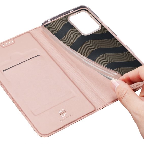 Pouzdro Dux Ducis pro Xiaomi Redmi Note 12 5G / POCO X5 5G, Skinpro, růžové rose gold