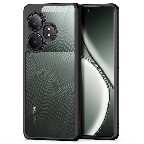 Pouzdro DuxDucis pro Realme GT 6 / 6T, Aimo case, transparentní / černé