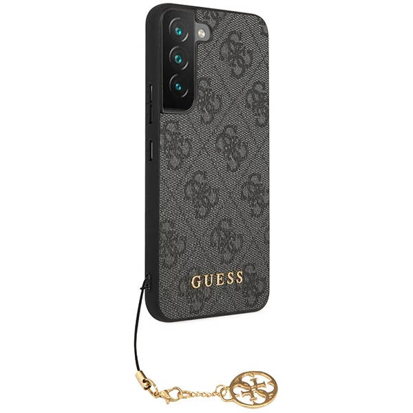 Pouzdro GUESS pro Samsung Galaxy S23+ Plus, 4G Charms Collection Hardcase, šedé