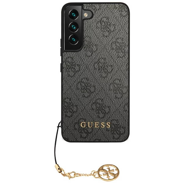 Pouzdro GUESS pro Samsung Galaxy S23+ Plus, 4G Charms Collection Hardcase, šedé