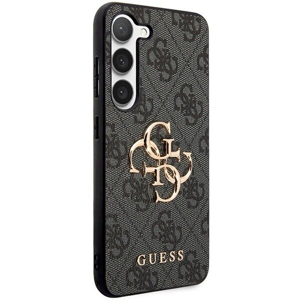 Pouzdro GUESS pro Samsung Galaxy S24+ Plus, 4G Big Metal Logo, šedé