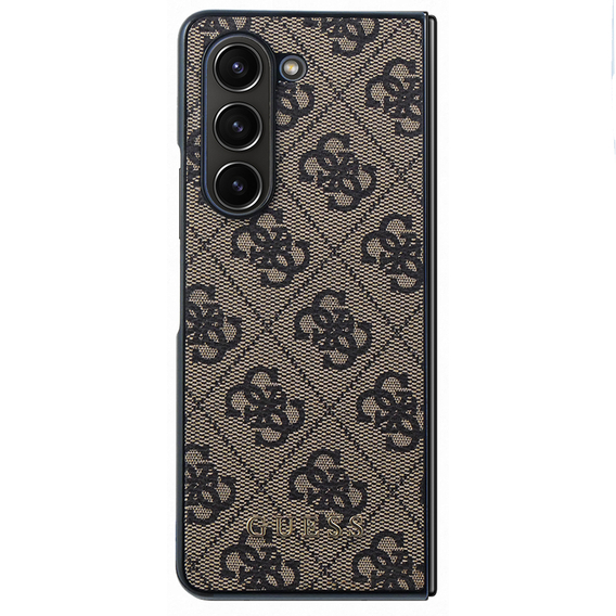 Pouzdro GUESS pro Samsung Galaxy Z Fold 5, 4G Charms Collection Hardcase, hnědé