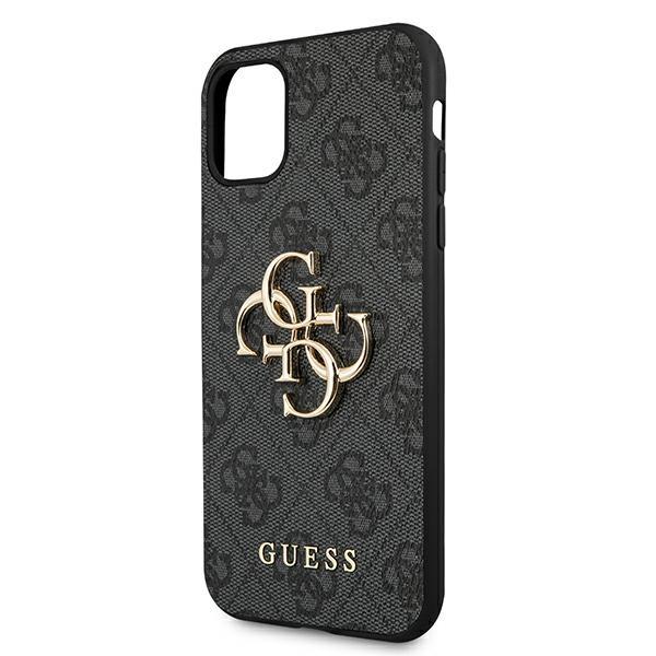 Pouzdro GUESS pro iPhone 11, 4G Big Metal Logo, šedé