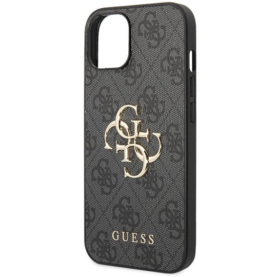 Pouzdro GUESS pro iPhone 15 Plus, 4G Big Metal Logo, šedé