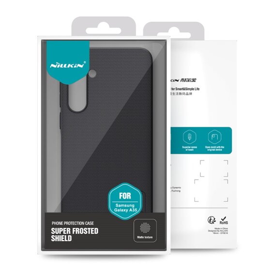 Pouzdro NILLKIN pro Samsung Galaxy A35 5G, Super Frosted Shield Case, černé