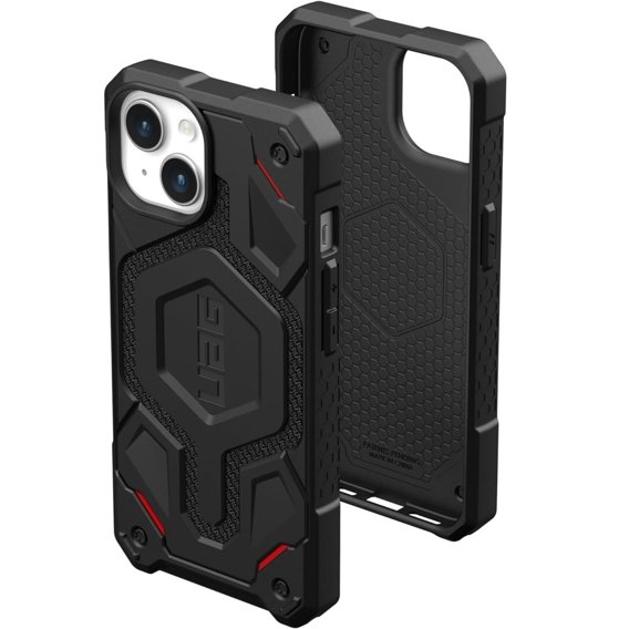 Pouzdro Urban Armor Gear pro iPhone 15, Monarch Pro Kevlar MagSafe, černé