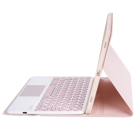 Pouzdro + klávesnice Samsung Galaxy Tab S6 Lite 2020 P610/P615 / S6 Lite 2022 10.4, Touchpad Pen Slot, růžové rose gold