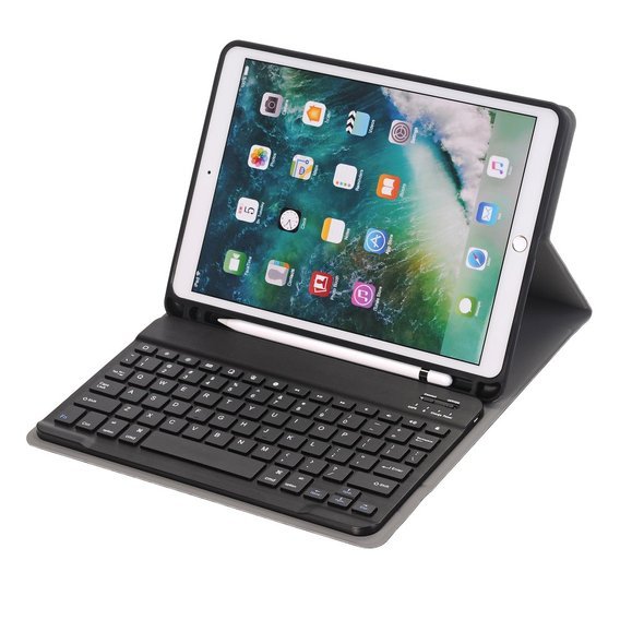 Pouzdro + klávesnice iPad 7/8/9 10.2 2019/2020/2021, Pen Slot, černé