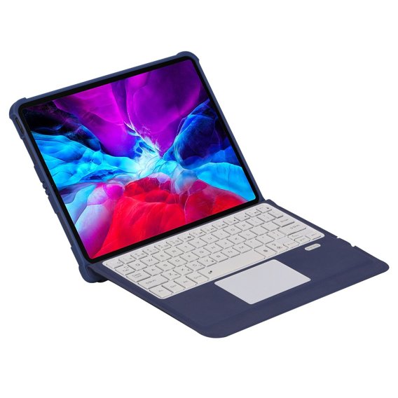 Pouzdro + klávesnice iPad Air 10.9 4 2020 / 5 2022, Pen Slot TouchPad, fialové