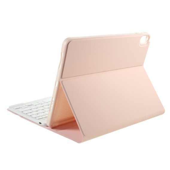 Pouzdro + klávesnice iPad Air 10.9 4 2020 / 5 2022, růžové rose gold