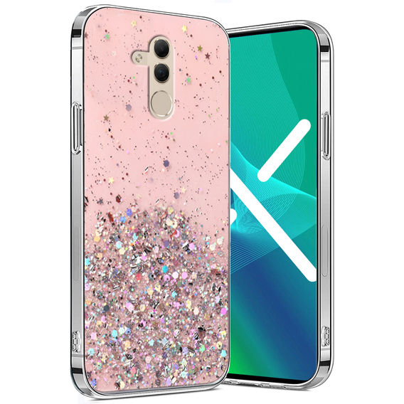 Pouzdro pro Huawei Mate 20 Lite, Glittery, růžové