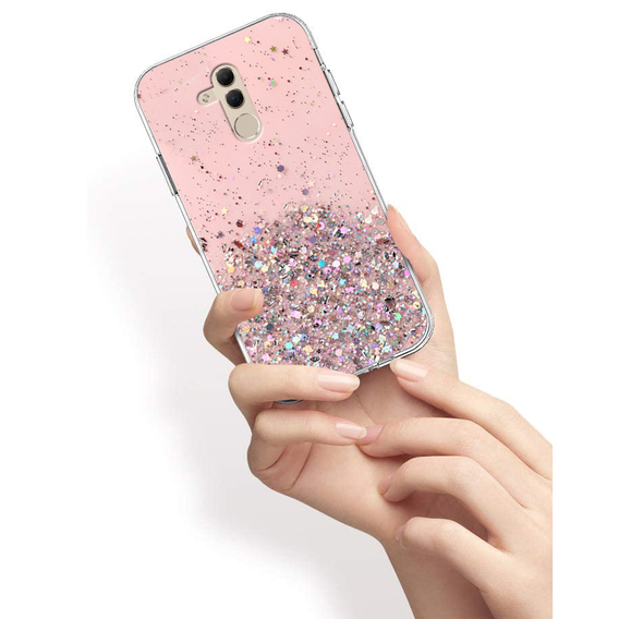 Pouzdro pro Huawei Mate 20 Lite, Glittery, růžové