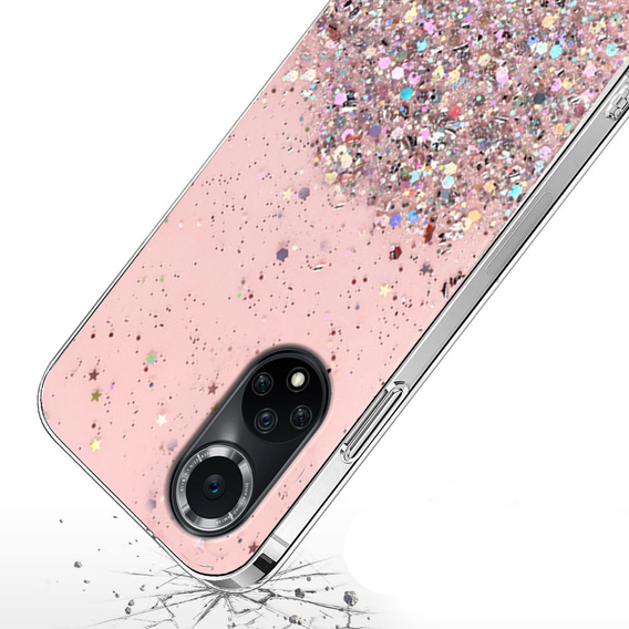 Pouzdro pro Huawei Nova 9, Glittery, růžové