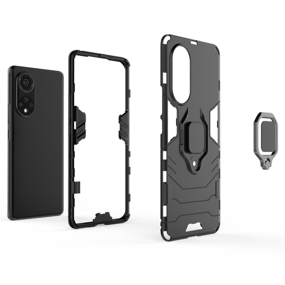 Pouzdro pro Huawei Nova 9, Kickstand Ring, černé