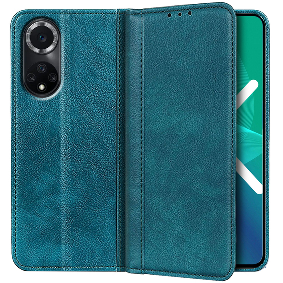 Pouzdro pro Huawei Nova 9, Wallet Litchi Leather, zelené