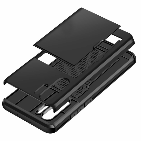 Pouzdro pro Huawei P30 Pro, Sliding Card Holder, černé