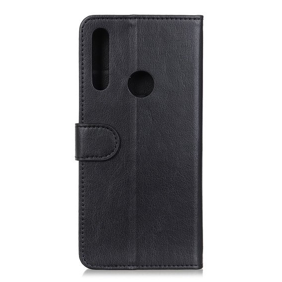 Pouzdro pro Huawei P40 Lite E, Wallet Litchi Leather, černé